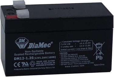 Diamec Batería Plomo AGM 12v 1.2Ah F1